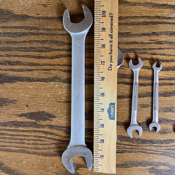 Vintage Craftsman Double Open Wrench Set Forged in USA Set of 5 - Picture 5 of 9